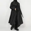 Men's Trench Coats Large Windbreaker Long Jacket 2024 Japanese Niche Designer Dark Loose