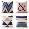 Nordic Style Decorative Throw Pillows Case Blue Pink Geometric Cushions Cover Elephant Chair Couch Pillowcase for sofa Set of 42427936403