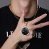 Mükemmel Takı Özel Hip Hop Kolye Boşluklar Moissanite VVS Buzlu DIY Süblimasyon Bellek Madeni Picture Fotoğraf Kolaylıkları