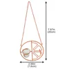 その他の鳥の供給フィーダー屋外ハンギンググリーン4つの漏れ穴の庭の飾り