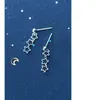 Kolczyki Dangle Mloveacc puste gwiazdy Taseel Taseel For Women Weddding Oświadczenie Biżuteria Autentyczna 925 Srebrna moda