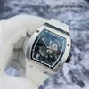 Armbandsur fancy watch rm handleds klocka rm023 ihåligt uteslutning 18k platina material datum display
