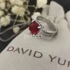 Dy Twisted Vintage Band Designer David Yurma Jewelry Rings for Women with Diamonds Sterling Silver Hinflower Luxury Gold Plating Gemstone Gift 960