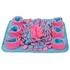 Pet Dog Snuffle Mat Naso Odore Addestramento Sniffing Pad Puzzle Giocattolo Alimentazione lenta Ciotola Distributore di cibo Tappeto Lavabile giocattoli 240306