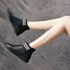 Bottes femmes mode tendance 2024 printemps femme chaussures plates en cuir PU cheville couleur unie chaussons noir Mujer 40 E271