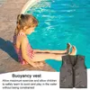 Swim Vest for Toddlers Neoprene Swimming Float Jacket Learn to Swim Life Jackets Pool Float Quick Dry Swimwear for Kids Girls 240219