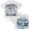Homens camisetas Hellstar algodão t-shirt moda preto homens mulheres designer roupas desenhos animados gráfico punk rock tops verão high street streetwear j230807