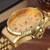 Luxus Gold Mode Herren Uhren Casual Kristall Zifferblatt Datum Automatische Mechanische Edelstahl Sport Armbanduhren für männer Geschenke 23022