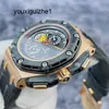Business Watch Chronograph AP Watch Royal Oak Offshore Series 26290Ro Forged Carbon Ring 18K Rose Gold Material Timing Automatisk mekanisk män Titta på 44mm