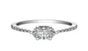 Antieke zes tanden 1Ct ronde geslepen diamant massief platina 950 ring verlovingssieraden1258316