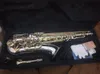 Nieuwe Tenorsaxofoon T-W037 Muziekinstrumenten Bb Tone Nikkel Verzilverd Buis Gouden Sleutel Sax Met Case