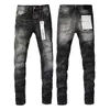 Designer Lila Jeans Hosen Jeans Herren Jeans Damen Herren Slim Fit Denim Briefdruck Hosen Herren Streetwear Große Größe Jeans