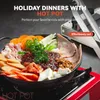 Baoshishan Instrukcja mrożona mięso krawędź, stal nierdzewna noża wołowa wołowa rolka bekonowa nougat do gotowania domu Shabu Shabu Hotpot Korean BBQ