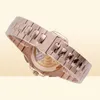 Luxury Rose Gold Watches Men039s Automatic Chronograph Movement Watch Men Cal28520 Complications Date 5980 Eta Sport Black Dia9183238