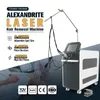 Máquina de remoção de pelos a laser alexandrita com pulso longo, personalização de logotipo, 1 ano de garantia
