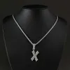 Bijoux glacés avec nom personnalisé, diamant, lettre en argent Sterling, collier avec nom personnalisé, pendentif avec lettre VVS Moissanite