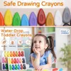 24 Colors Wax Crayons for Baby Kids Washable Safe Painting Drawing Tool Pencil for Students School Office Art Supply 240227