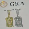 Sier Making Supplies Outlet Price GRA Moissanite Diamond Jesus Pendant
