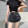 Womens Shorts Hoge Taille Dunne Zak Tooling Denim Zomer Losse Mode Trend Jean Rok Dansen Jeans Y2k Korte Broek Sexy