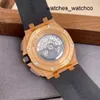 Orologio antico Tourbillon Orologi da polso Orologio da polso AP Royal Oak Offshore Serie 26401RO Oro rosa Tre occhi Timing Elastico Moda uomo Tempo libero Affari Sport