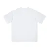 Sommer-T-Shirt aus reiner Baumwolle mit kurzen Ärmeln, trendige Marke, lila Buchstabendruck, Herren-T-Shirts, C1, weißes, lässiges, lockeres T-Shirt für Männer und Frauen, CSD2403066-12