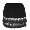 Kjol kvinnors löstagbara spetsar petticoat casual falsk skjorta svans falsk blus hem underskirt plus storlek kläder förlängare minikjol