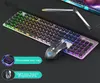 104 Key L1 Wired Film Luminous Keyboard Usb Home Office Computer Game Keyboard Mouse Set Whole287k253D8607605
