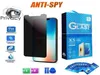 Anti Spy Privacy Displayschutzfolie aus gehärtetem Glas für iPhone 11 12 13 14 PRO MAX Plus XR XS 7 8 PLUS mit Einzelhandelsverpackung 2407214