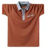 Polos pour hommes Summer Cotton Polo Shirt pour hommes Revers Bottoming Business Vêtements de sport Grande taille 4XL 5XL 6XL