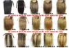 16quot32quot Ribbon Ponytail Horsetail 60g140g Clips inon 100 Brazilian Remy Human hair Extension Natural Straight7480460