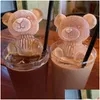 Strumenti per gelato Sile Mould Forma di orso Cube Maker Torta al cioccolato Mod Candy Impasto per caffè Latte Tè Whisky Droppshi Consegna a goccia Dhrfp
