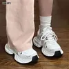 Thick White Small 2024 Sole Spring/summer Versatile Dads Mesh Breathable Sports Womens Casual Shoes 957