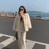 Pelz Frauen Faux Pelz ONeck Winter Jacke Casual Schafschur Koreanische Mode Mantel Schnee Tragen Französisch Gestellte Outwear