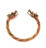 Браслет в стиле викингов для женщин и мужчин, китайский традиционный браслет с изображением животных и дракона, открытый браслет, ювелирные изделия из сплава цинка, Drop6497168