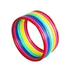 12 Pcs Plastic Toss Rings Target Throw Carnival Backyard Park Games Kids Intelligence Development Educational Exercise Toy 240306