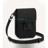 Torby wieczorowe S-lock pionowy projektant portfela Crossbody Bag Mężczyzn Mężczyzny Mini torebka z łańcuchem pojedynczych karty ramię