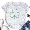 Women's T Shirts Shamrock Tee St Patricks Day Shirt Womens Cute Aesthetic Vintage Clothes Gothic M