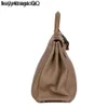 Bolsa de couro de capoeira kelily 40cm 50cm de couro genuíno tamanho artesanal Versão personalizada Capabilidade de couro genuíno para negócios 40cmhave logo qqc6y8