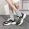 Pin Tuo Autumn/winter 2023 New Dad Womens Thick Sole Heightened Plush Casual Versatile Sports Shoes TP7158-1L 39565 44560