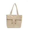 Sacs de soirée Corduroy Casual Totes Solide Tissu Épaule 2024 Hiver Grande Capacité Shopping Japon Corée Coton Simple Forfaits