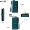 Money Clips Free Shipping Women Wallet RFID Anti-theft Leather Wallets For Woman Long Zipper Large Ladies Clutch Bag wallet Card Holder L240306
