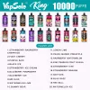 Europe Warehouse Vapsolo KING 10000 PUFFS Einweg-Vape-Geräte-Kit E-Zigaretten-Vaper 20 ml 10K Puff Mesh Coil Luftstromsteuerung elektronische Zigarre 20 Geschmacksrichtungen auf Lager