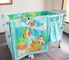 8st Design Partihandel och OEM Service Brodery Cartoon Mönster Baby Boy Crib Bedding Set 240229