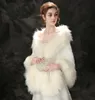 Jane Vini Beigered Faux Fox Fur Wraps For Wedding Bolero Jackets Evening Dresses Cape Stoles PAIL BRIDE FUR SHUG SHAWL 2018 WINT96201410