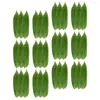 Ensemble de vaisselle 100 PCS Sushi d'herbe verte laisse un sashimi en bambou de feuille décorative japonaise
