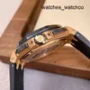 Orologio antico Tourbillon Orologi da polso Orologio da polso AP Royal Oak Offshore Serie 26401RO Oro rosa Tre occhi Timing Elastico Moda uomo Tempo libero Affari Sport