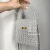 Avondtassen Acryl Handgeweven Kralenketting Crossbody Tas Mode INS Hoge kwaliteit Celebrity Handtas Op maat gemaakt kristal