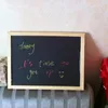 3040cm Chalkboard Wooden Blackboard Wood Frame Chalk Board Magnetic Black Office Supplier 240227