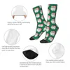 Men's Socks All Seasons Crew Stockings Christmas Santa Claus Pattern Harajuku Hip Hop Long For Men Women Birthday Present