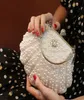 vendi borse da sposa di nuovo stile fatte a mano pochette con perle di diamanti borsa per il trucco borsa da sera per matrimonio shuoshuo65887959354